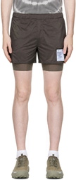 Satisfy Brown TechSilk 8 Running Shorts