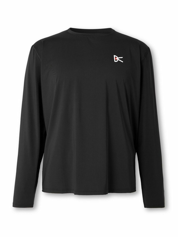 Photo: DISTRICT VISION - Logo-Print Stretch-Jersey T-Shirt - Black