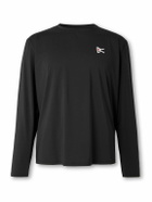 DISTRICT VISION - Logo-Print Stretch-Jersey T-Shirt - Black