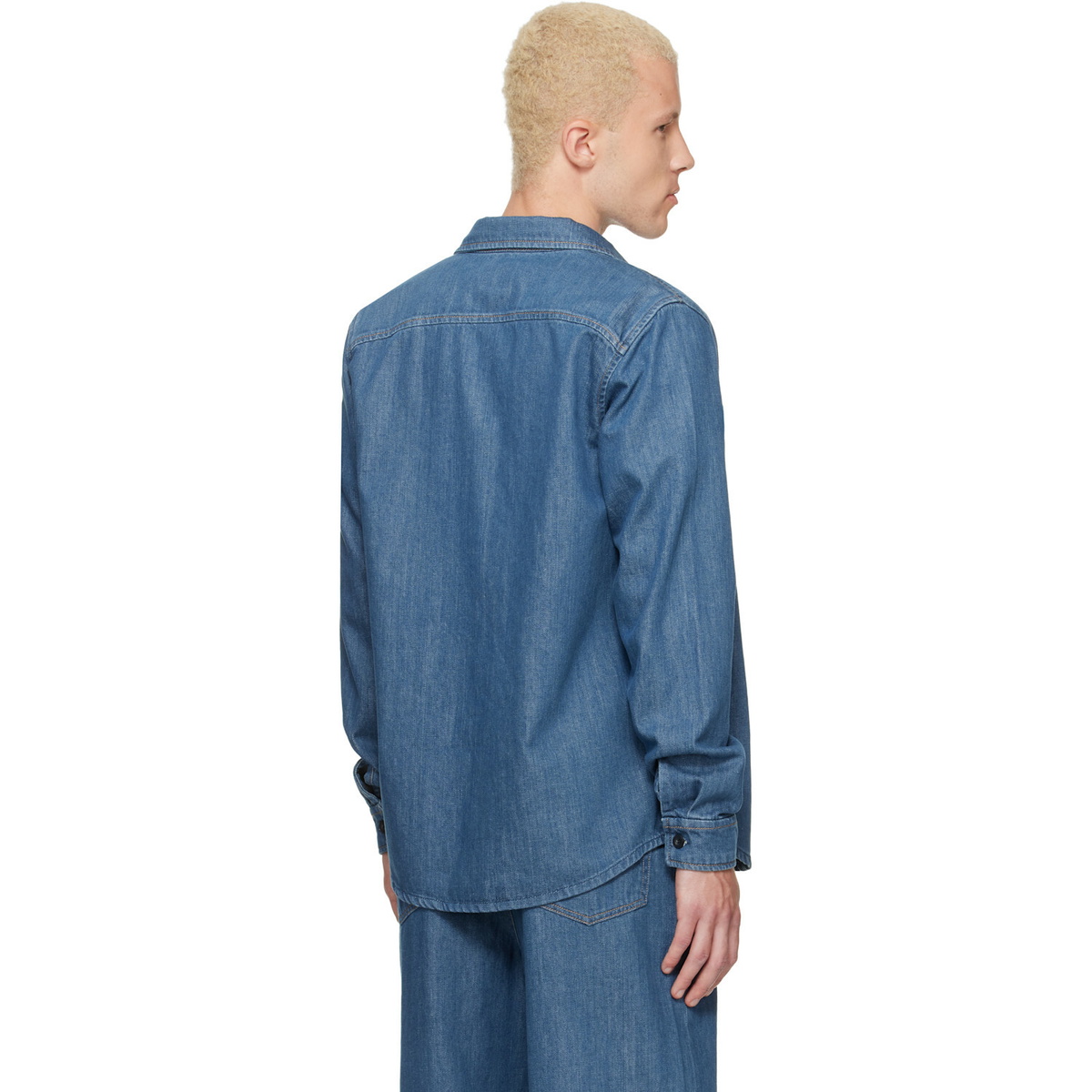 A.P.C. Blue 'Surchemise' Denim Shirt