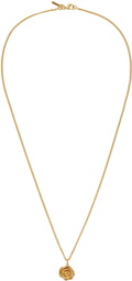 Emanuele Bicocchi Gold Rose Necklace