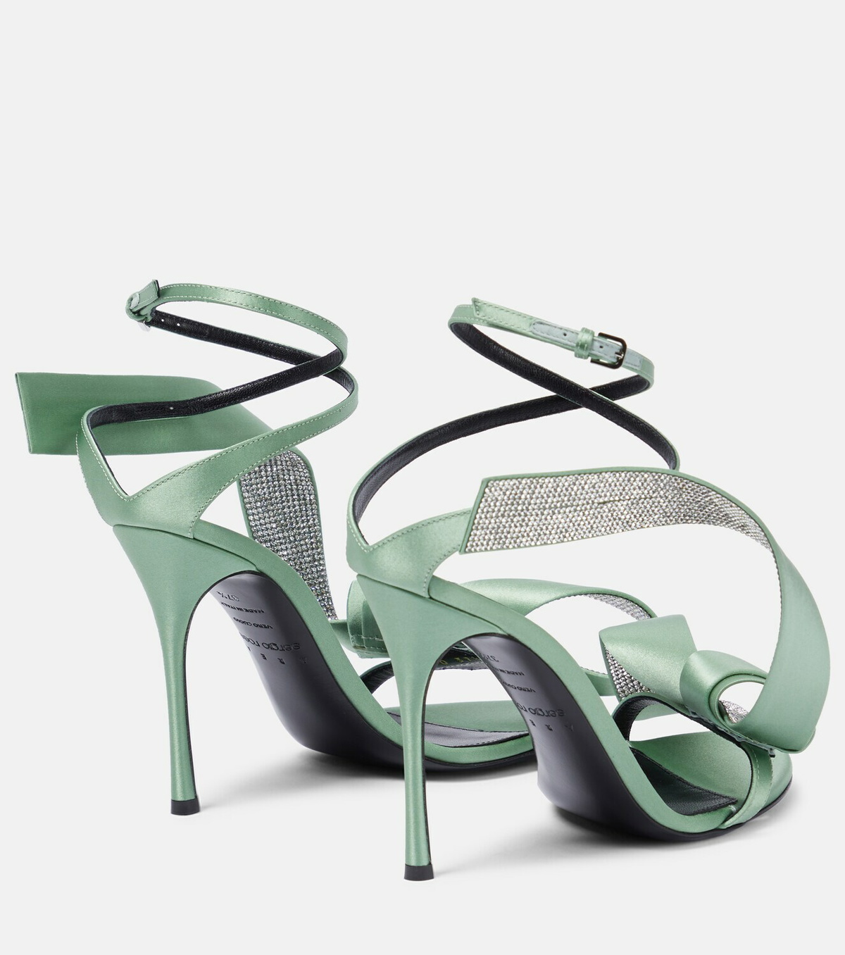 Area x Sergio Rossi Marquise satin sandals