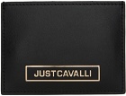 Just Cavalli Black Leather Card Holder