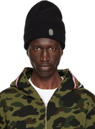 BAPE Black One Point Knit Beanie