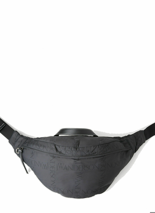 Photo: Logo Print Belt Bag in Black