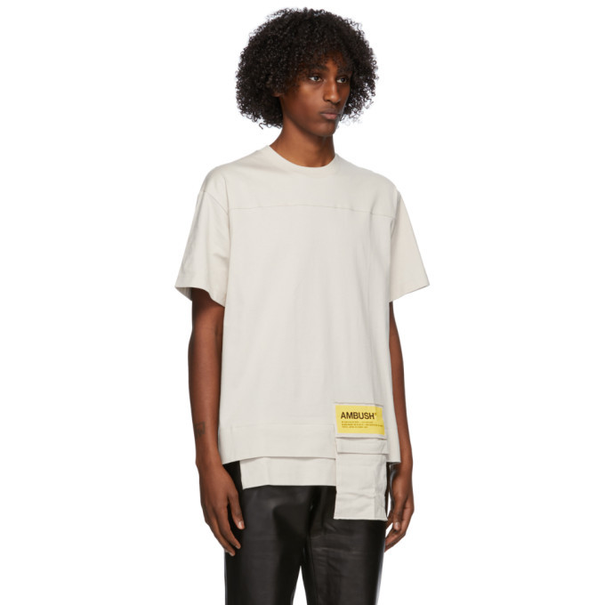 Ambush Beige New Waist Pocket T-Shirt Ambush