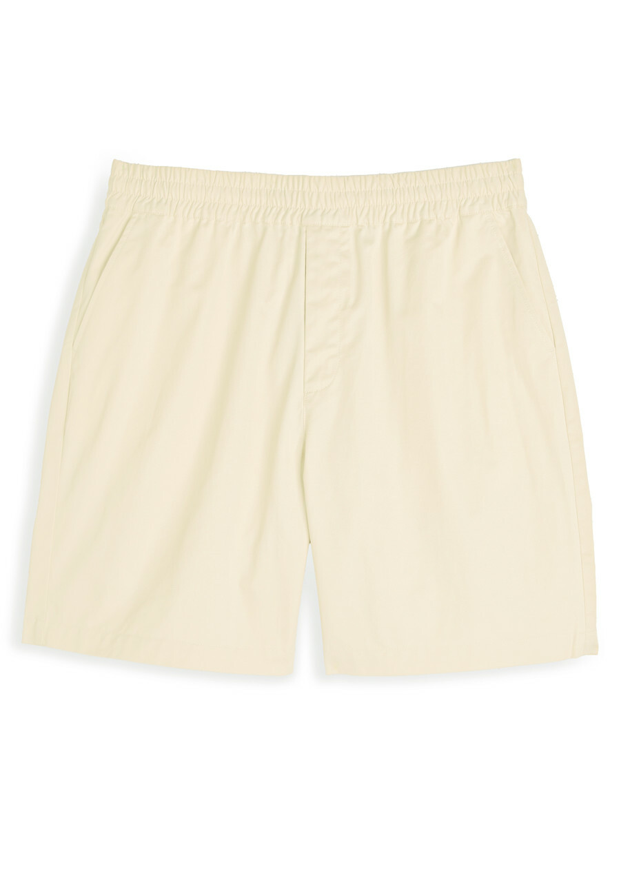 Axel Arigato Embroidered Cotton-poplin Shorts Beige