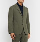 Boglioli - Grey-Green K-Jacket Slim-Fit Unstructured Cotton-Blend Gabardine Suit Jacket - Green