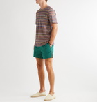 Paul Smith - Striped Wide-Leg Mid-Length Swim Shorts - Blue