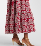 Erdem Embroidered cotton-blend shirt dress