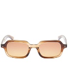 Garrett Leight Navarre Sunglasses in Khaki Tortoise/Hollywood