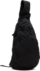 C.P. Company Black Nylon B Crossbody Backpack
