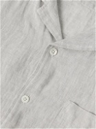 Hartford - Palm Convertible-Collar Linen Shirt - Neutrals