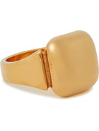 BOTTEGA VENETA - Gold-Plated Signet Ring - Gold