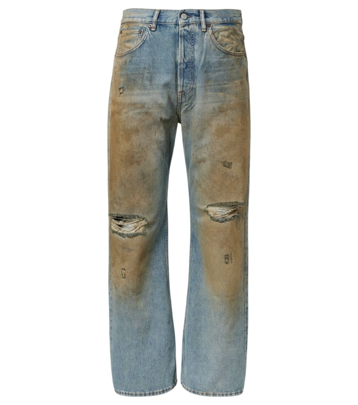 Photo: Acne Studios Distressed wide-leg jeans