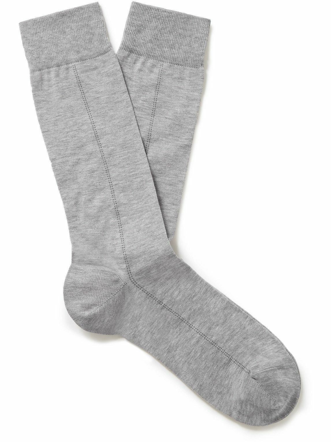 Zegna - Stretch Cotton-Blend Socks Zegna