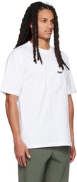 AAPE by A Bathing Ape White Embossed T-Shirt