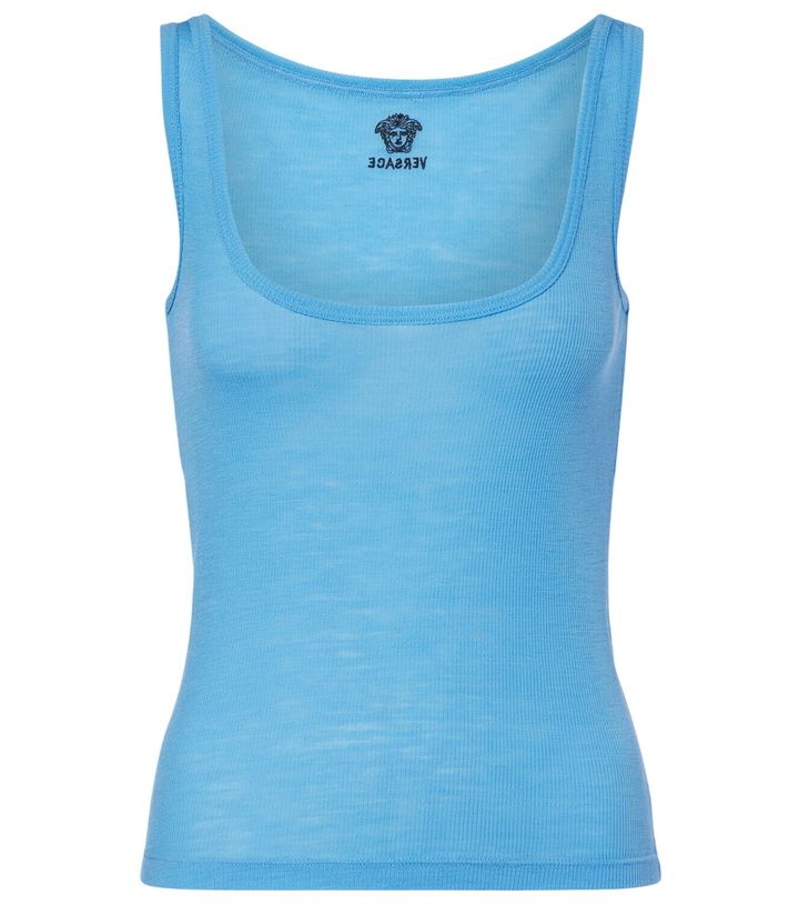 Photo: Versace Medusa virgin wool tank top