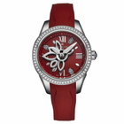 Perrelet Diamond Flower Automatic Red Dial Ladies Watch A2066/C