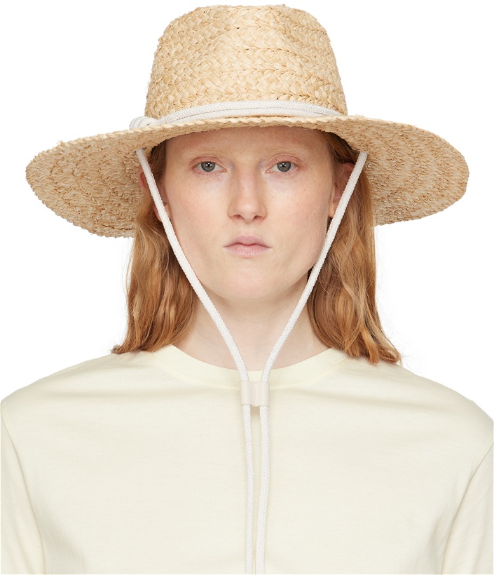Photo: rag & bone Beige Braided Straw Panama Hat