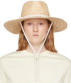 rag & bone Beige Braided Straw Panama Hat