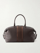 Serapian - Mosaico-detailed Leather Weekend Bag
