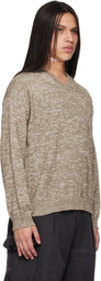 Maison Margiela Brown V-neck Sweater