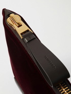 TOM FORD - Buckley Leather-Trimmed Cotton-Velvet Document Holder