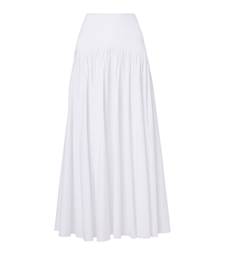 Photo: Staud Procida cotton poplin maxi skirt