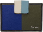 Paul Smith Blue & Black Press-Stud Wallet