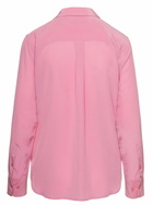 Pink Shirt With Patch Pockets With Flap In Silk Woman Equipment