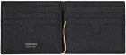 TOM FORD Black Small Grain Leather Money Clip Wallet