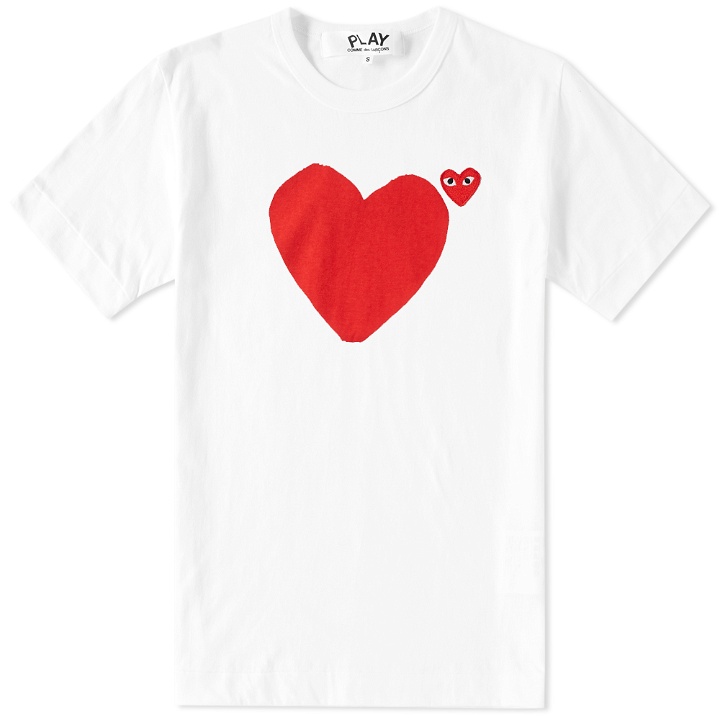 Photo: Comme des Garcons Play Front & Back Heart Tee