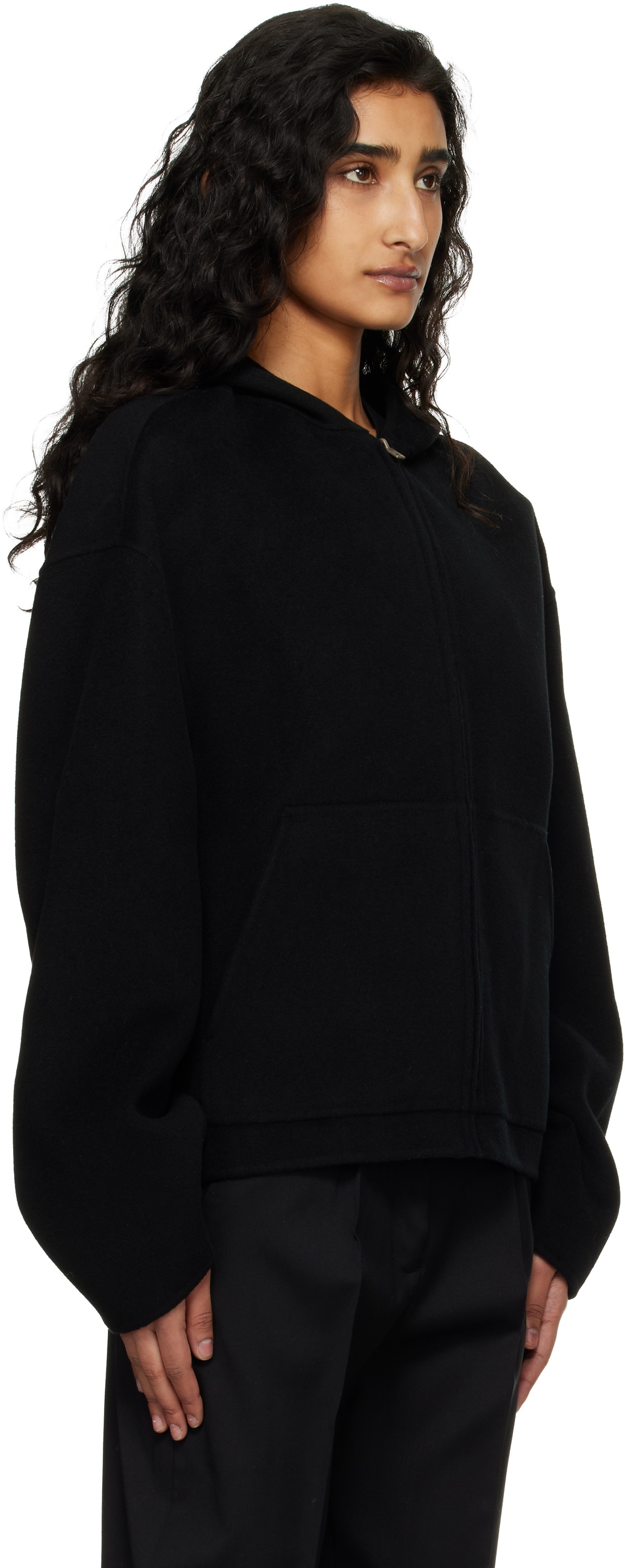 Acne Studios Black Cashmere Hoodie