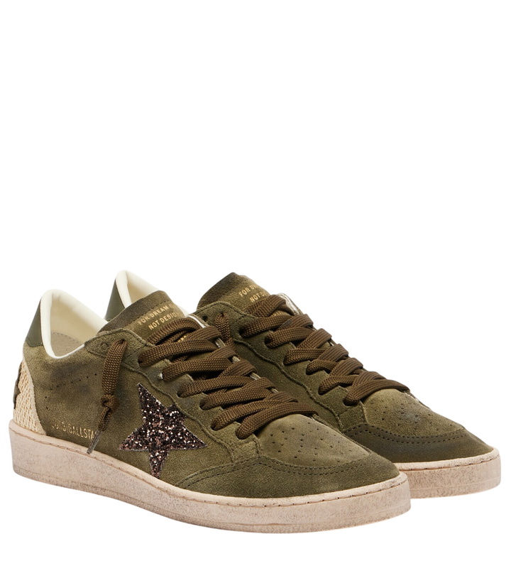 Photo: Golden Goose Ball Star glitter suede sneakers
