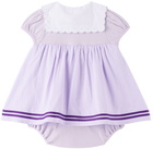 ANNA SUI MINI SSENSE Exclusive Baby Purple Scalloped Collar Dress