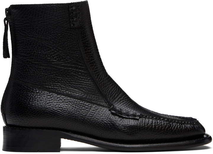 Photo: HEREU Black Quadra Grainy Boots