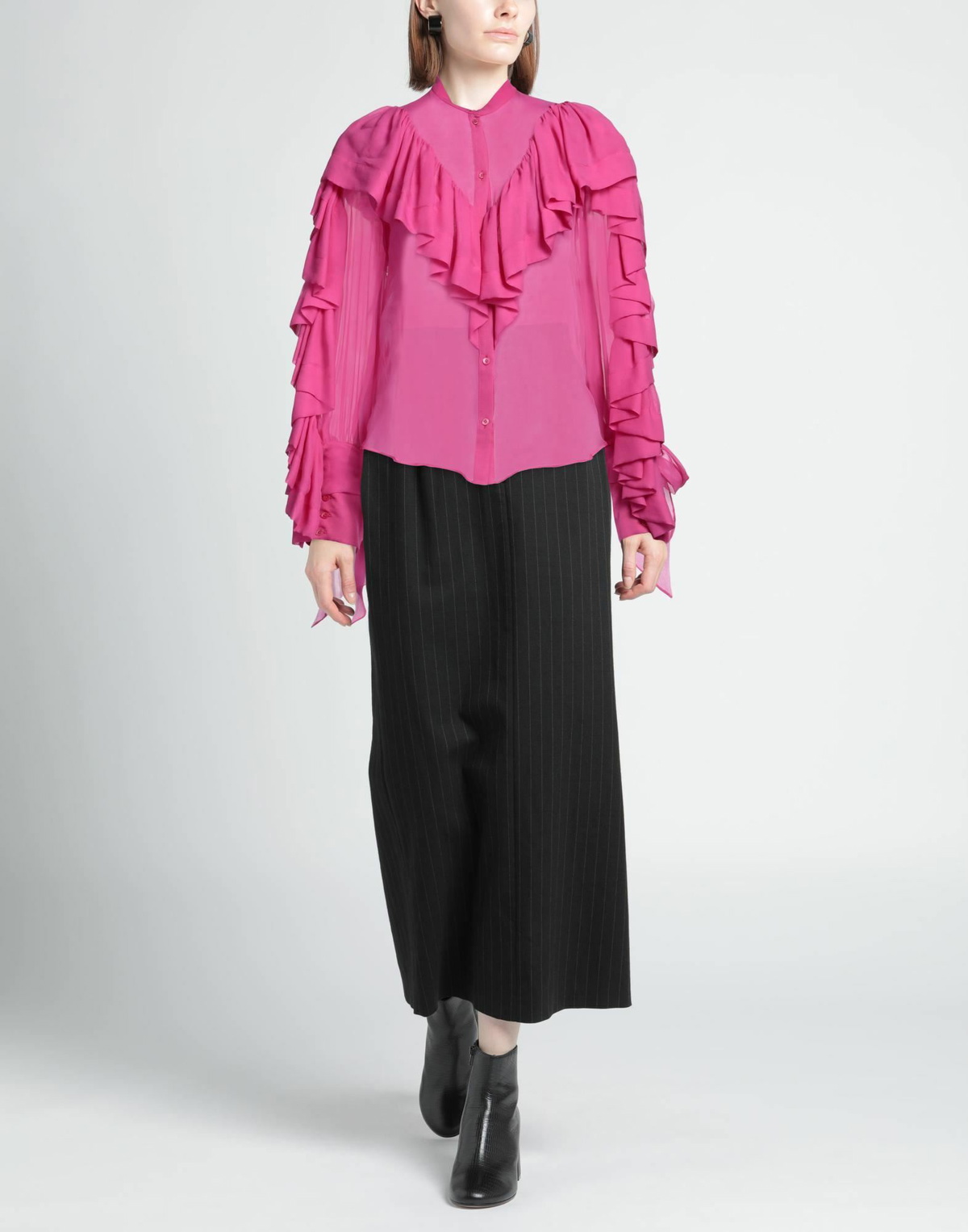 Rochas Womens Shirt in Fuchsia