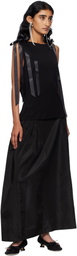 Simone Rocha Black Bow Ribbon Tail Tank Top