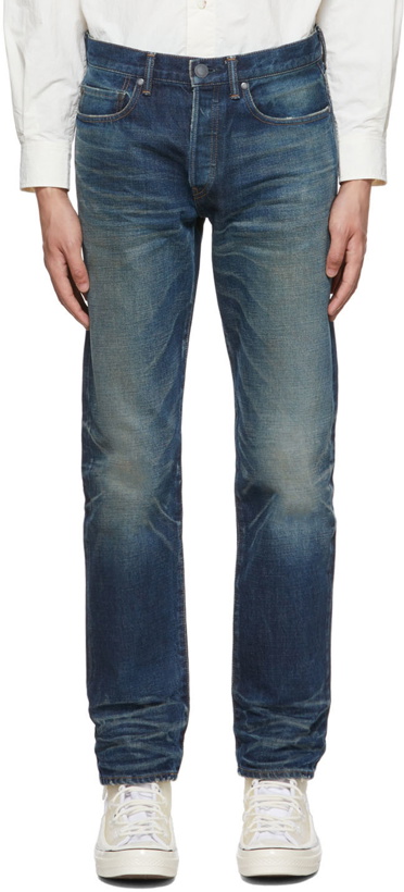 Photo: John Elliott Blue Straight-Leg Jeans