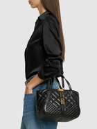 VERSACE Small Quilted Leather Tote Bag