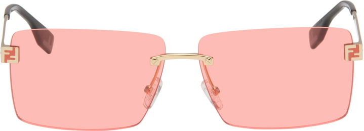 Photo: Fendi Gold 'Fendi Sky' Sunglasses