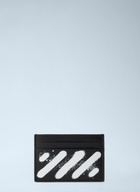 Off-White Diagonal Spray Card Case