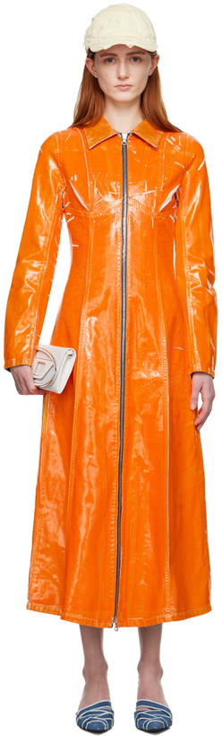 Photo: Diesel Orange De-Luis-Fsc Denim Maxi Dress