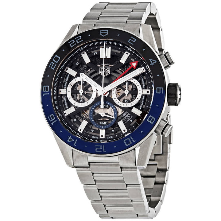 Photo: Tag Heuer Carrera Chronograph Automatic Batman Bezel Mens Watch CBG2A1Z.BA0658