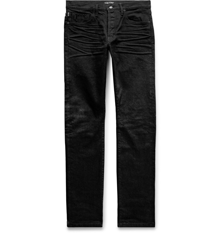 Photo: TOM FORD - Slim-Fit Selvedge Denim Jeans - Black