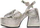 Nodaleto Silver Joni Heeled Sandals