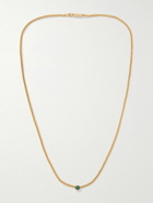 Miansai - Dove Type Gold Vermeil and Enamel Pendant Necklace