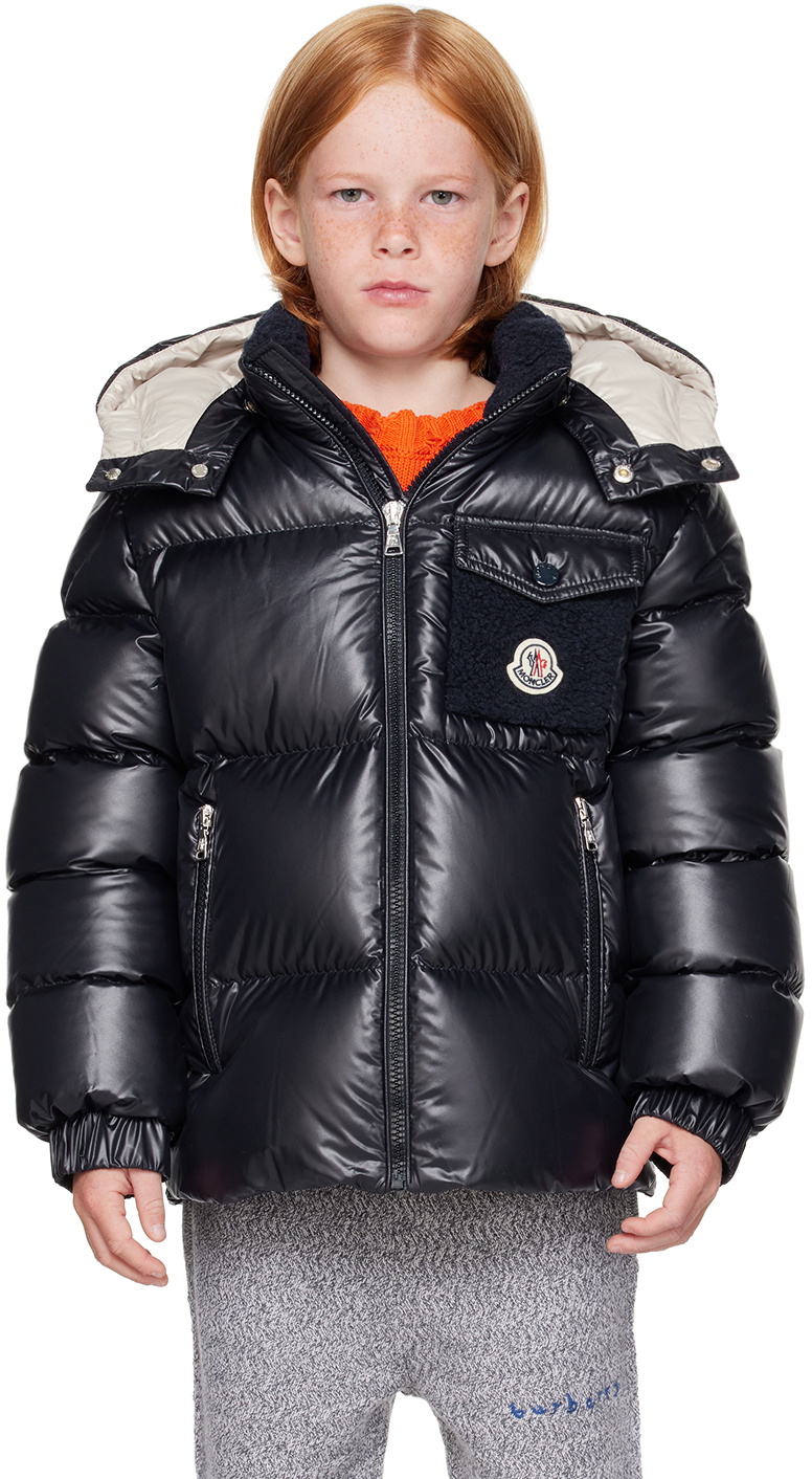 Moncler Enfant Kids Navy Yule Down Jacket Moncler Enfant