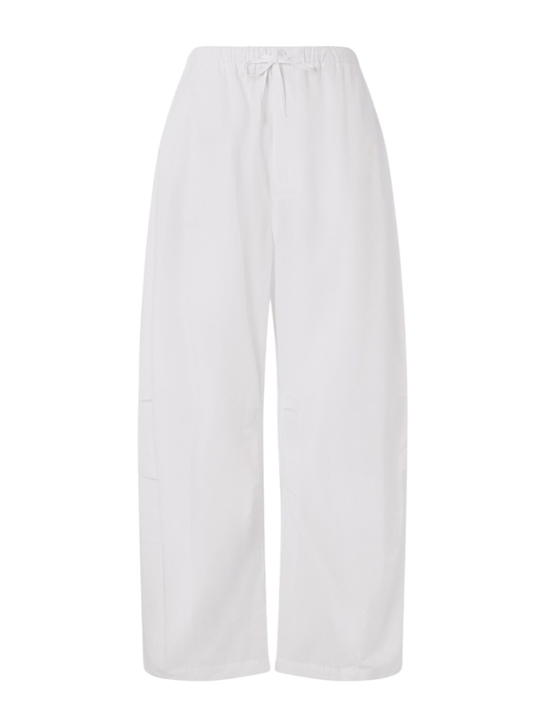 Photo: Amomento - Cotton Wide-Leg Trousers - White